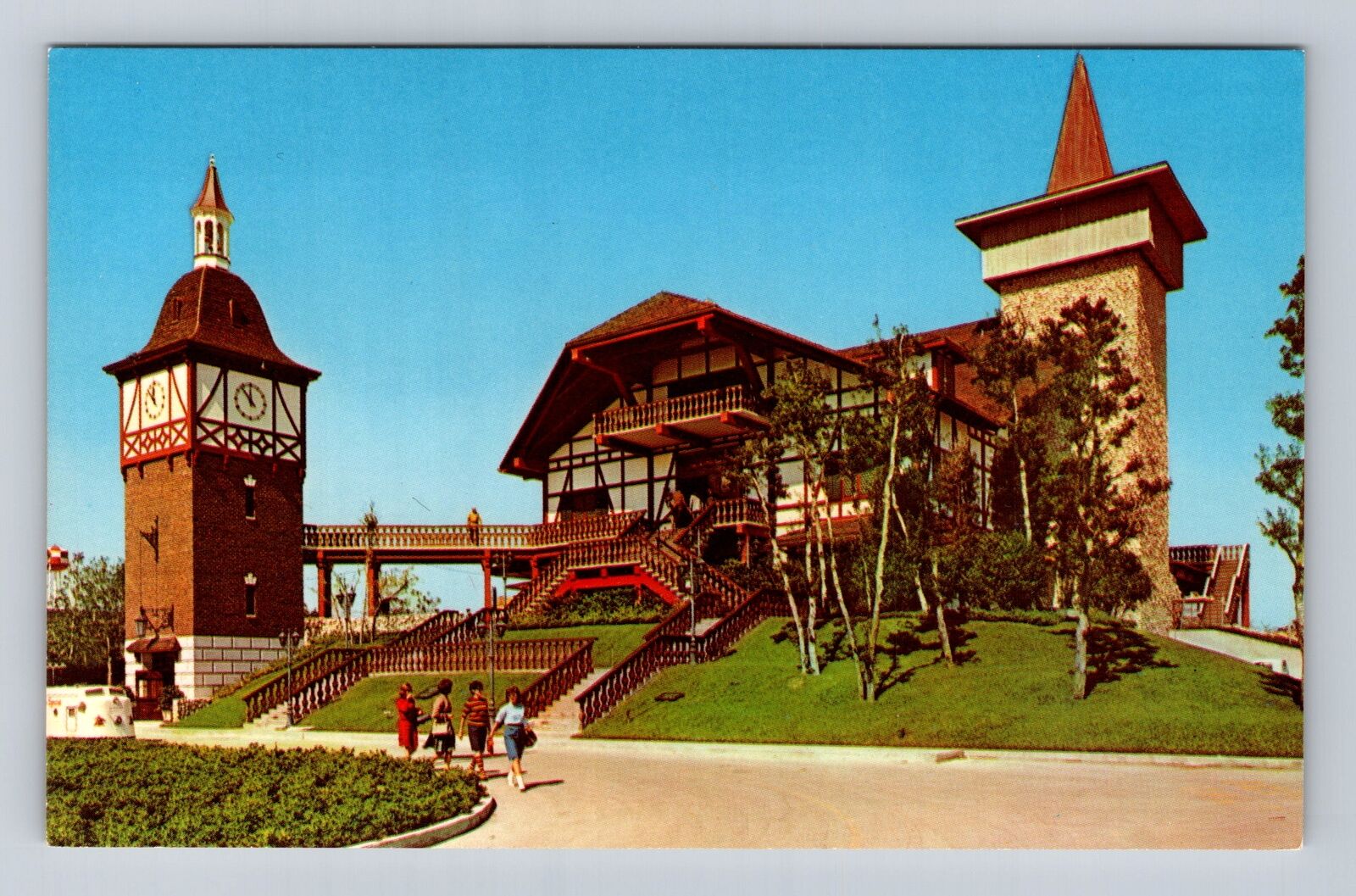 Tampa FL-Florida, Old Swiss House, Busch Gardens, Brewery, Vintage Postcard