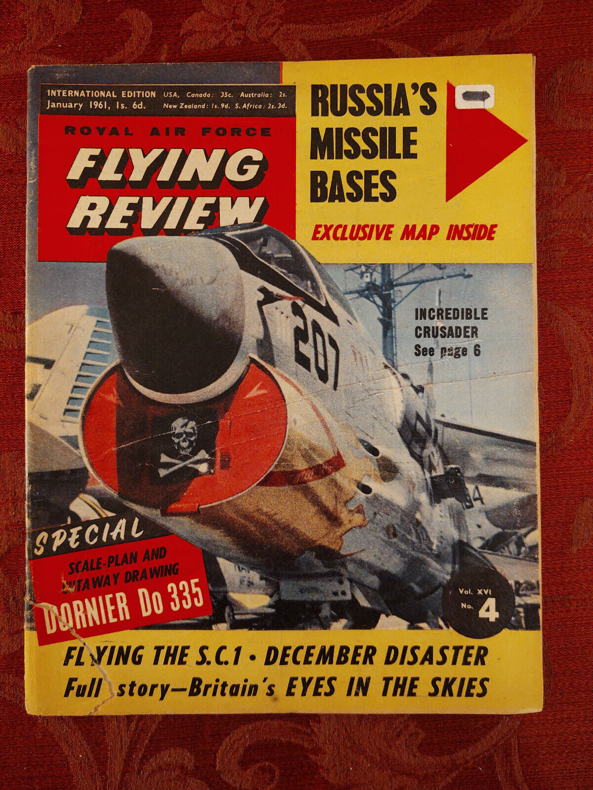 RAF Flying Review Magazine January 1961 Short SC.1 DORMER DO 335A-01