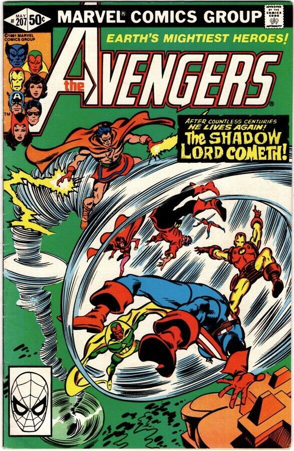 The Avengers #207, May 1981, Beyond a Shadow Part 1 of 2, Direct Ed. BETTER GRAD