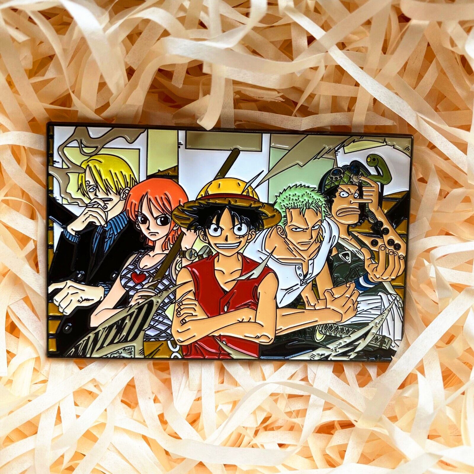 1PC Anime One Piece Luffy Zoro Nami Metal Badge Pin Brooch Collection Gift