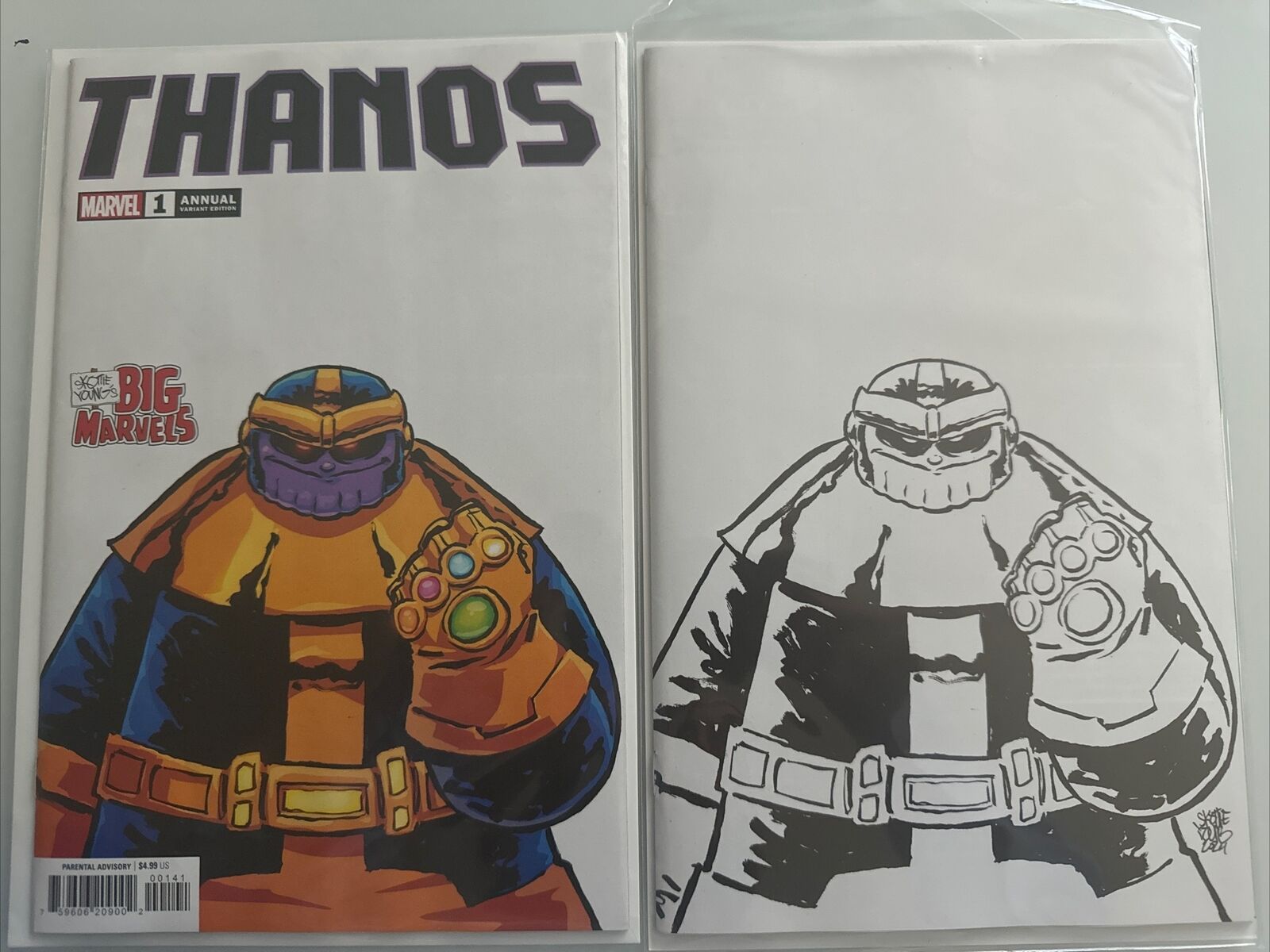 Thanos #1 Skottie Young Variant Trade And 1:50 Ratio