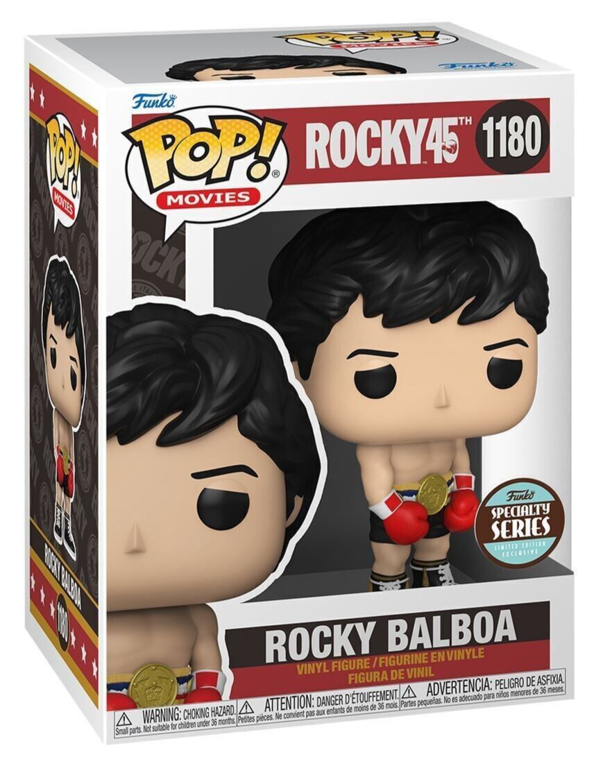 Funko Pop Rocky: Rocky Balboa (Champion) Figure w/ Protector (Specialty Series)