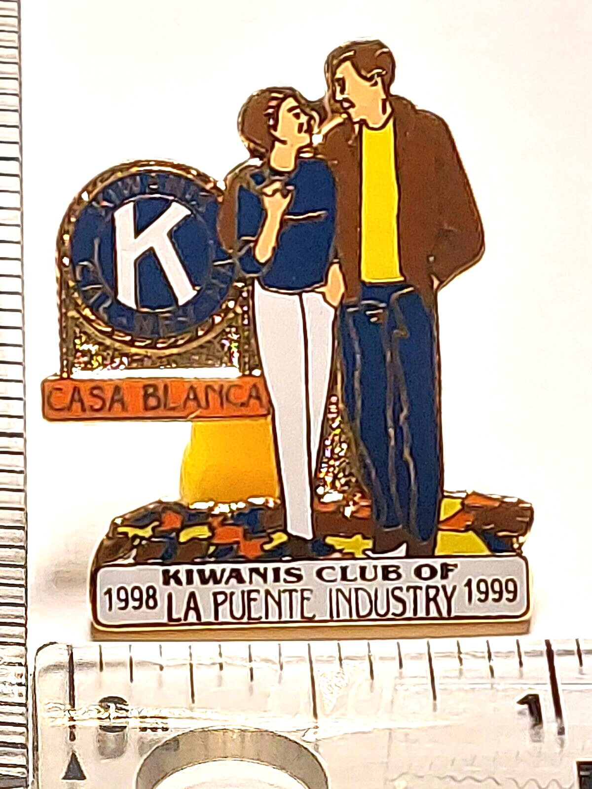 Kiwanis International 1998-1999 LA PUENTE INDUSTRY Casa Blanca Lapel Pin(031123)