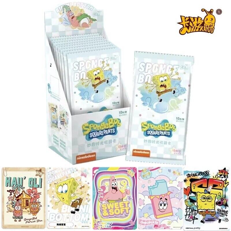 Kayou Spongebob Squarepants Trading Cards Cute Premium CCG Hobby Box 10 Pack US