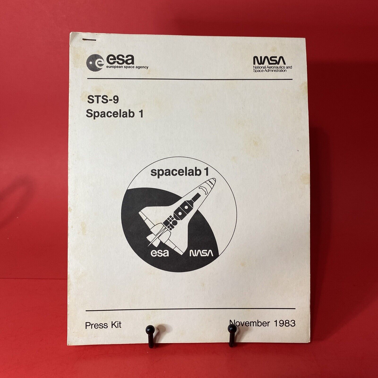 Rare vintage NASA STS-9 Spacelab-1 ESA Press Kit November 1983