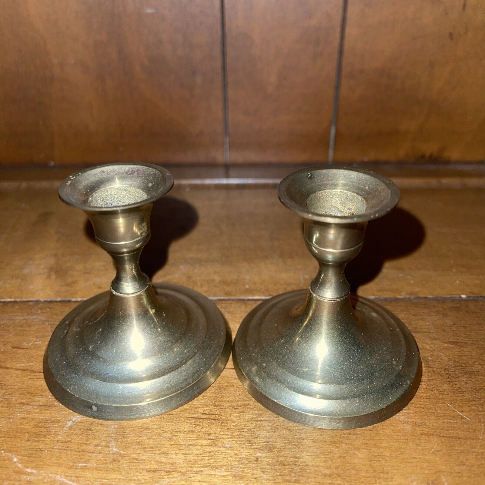 Pair of Vintage Brass Candlesticks, Candle Holders