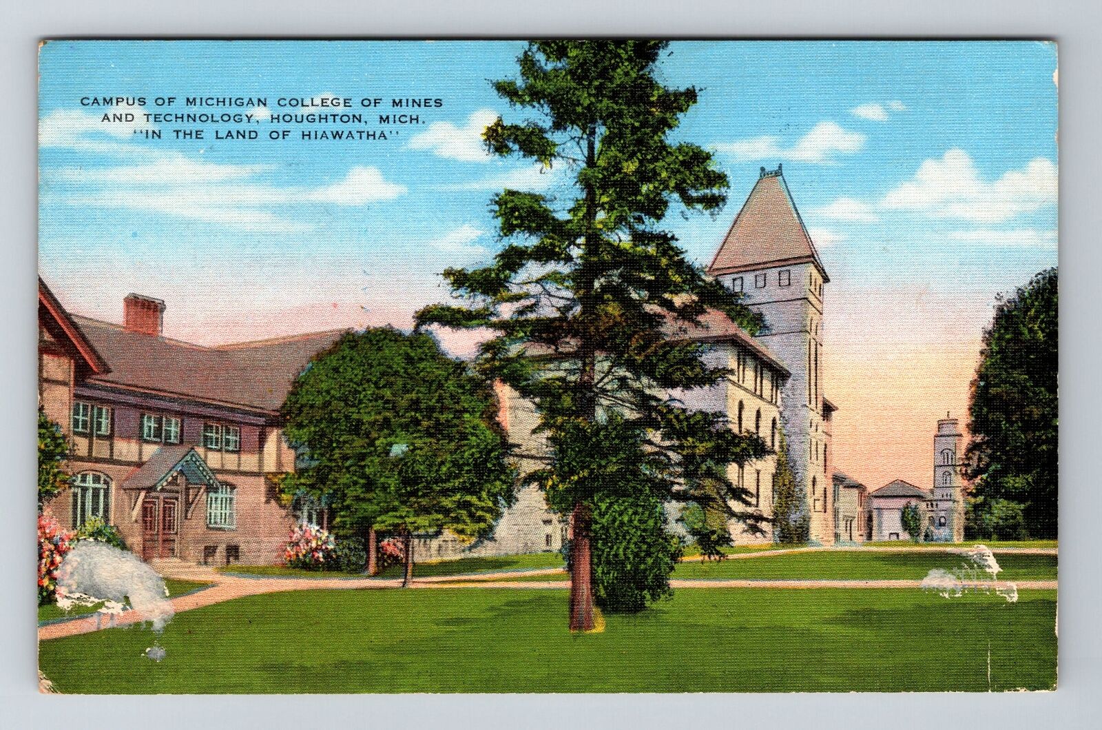 Houghton MI-Michigan, Michigan College Of Mines Technology Vintage Postcard