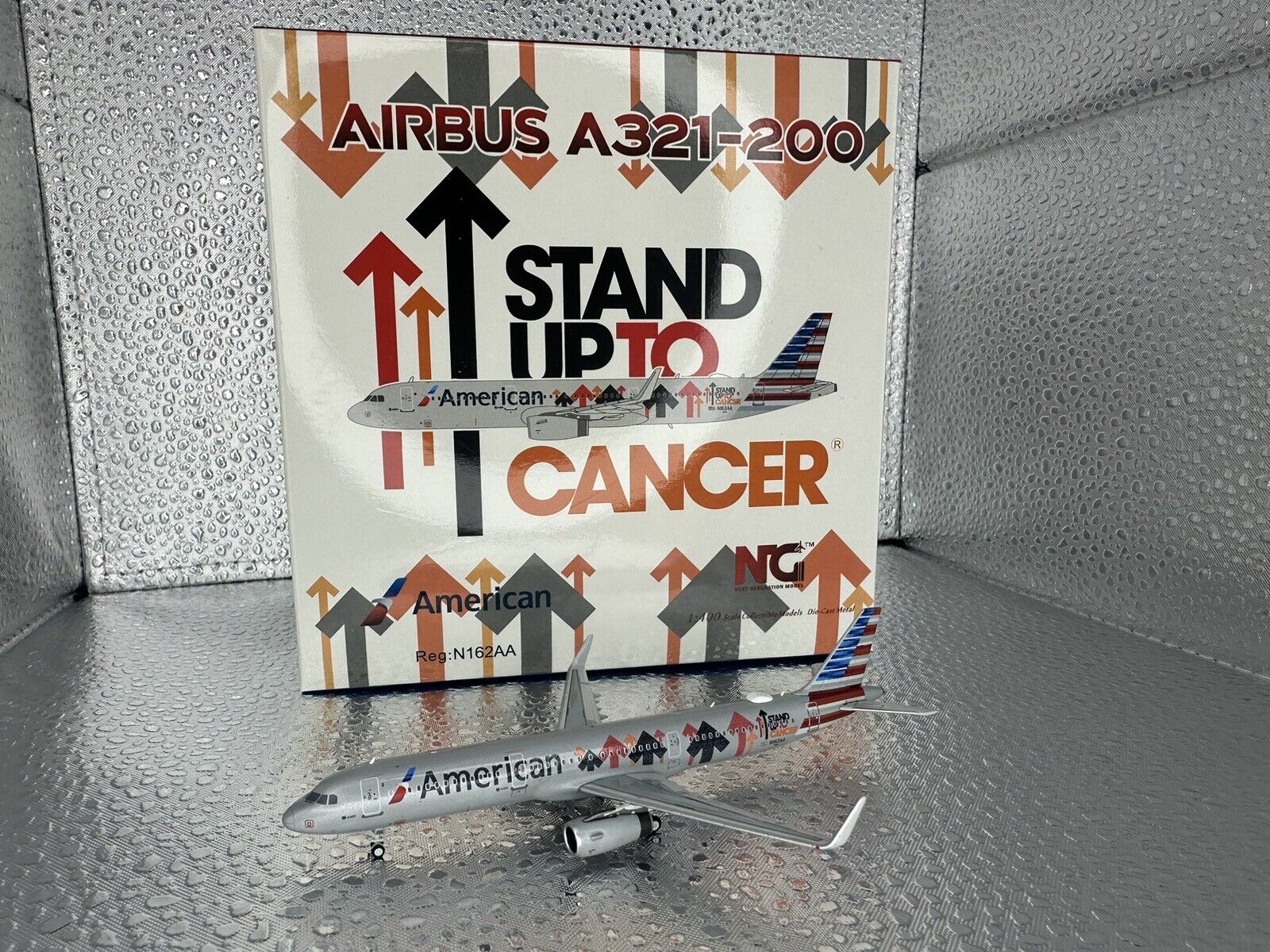 NG Models 1:400 American Airlines A321 Stand Up 2 Cancer RARE