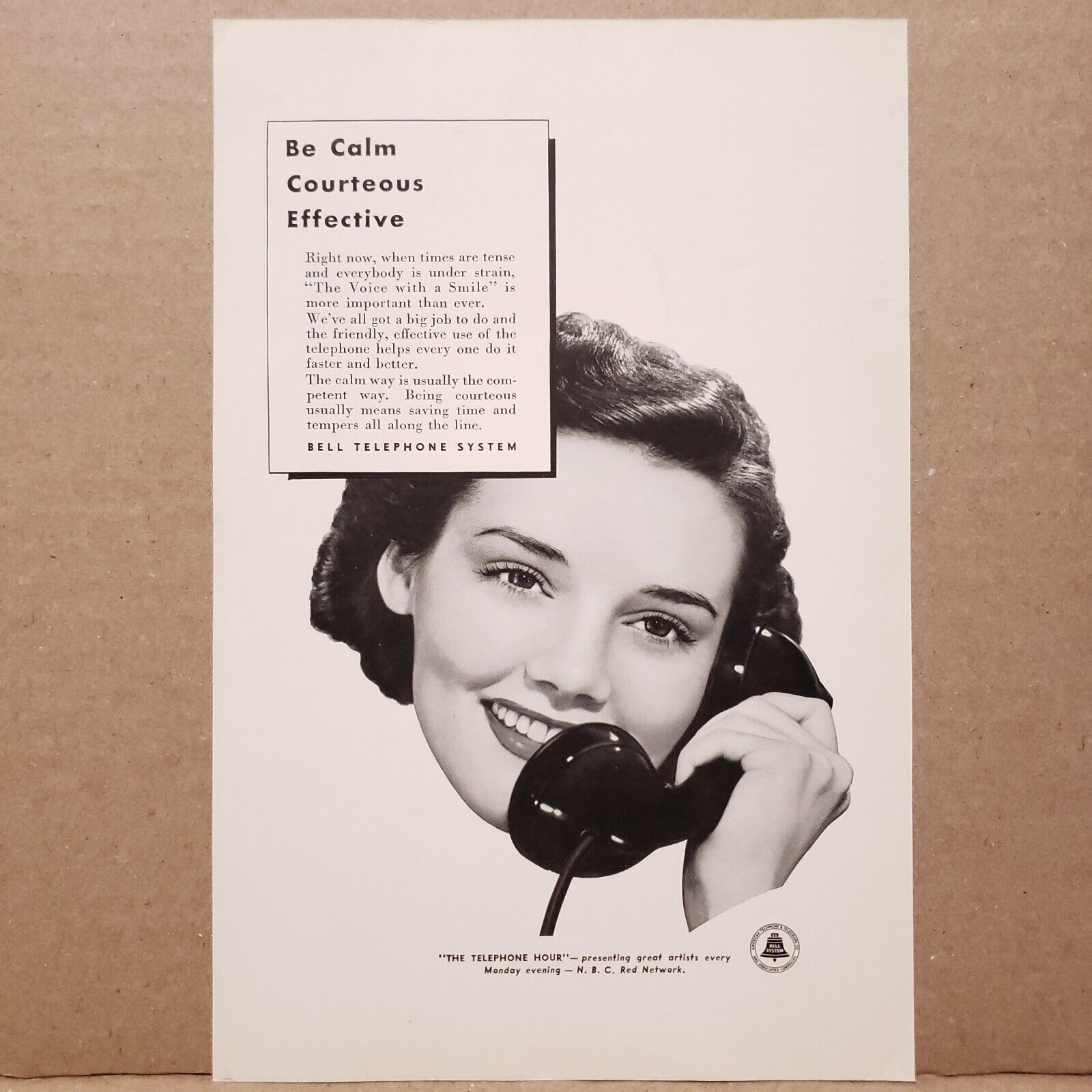 1941 Bell Telephone Print Ad The Telephone Hour