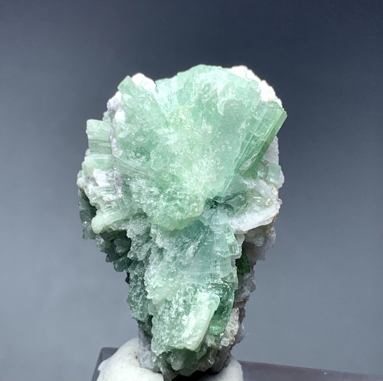 116 Cts Natural Green Tourmaline With Feldspar Crystal Specimen From Afghanistan