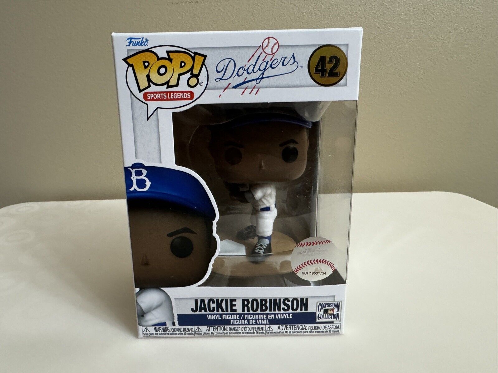 Jackie Robinson POP Vinyl Figure #42 Funko MLB Baseball Dodgers