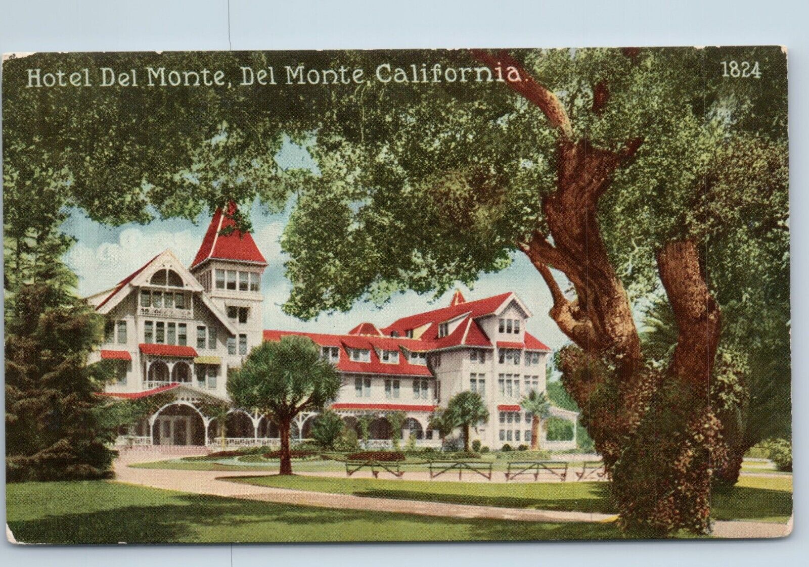 Postcard Hotel Del Monte Del Monte California c1907