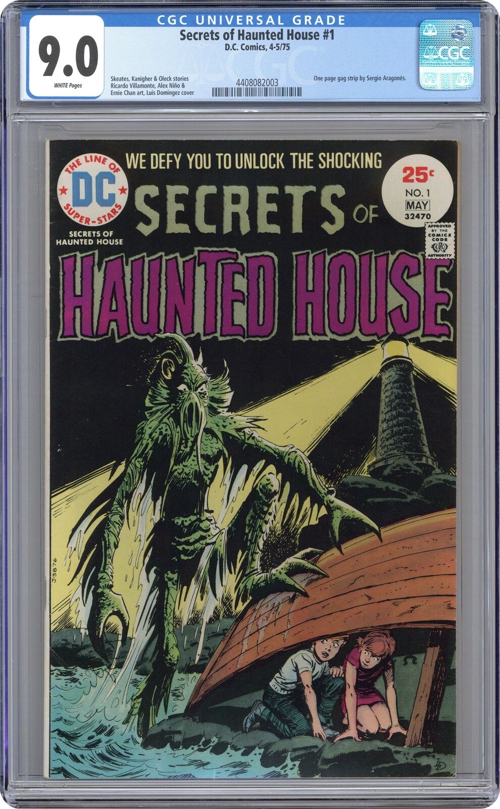 Secrets of Haunted House #1 CGC 9.0 1975 4408082003