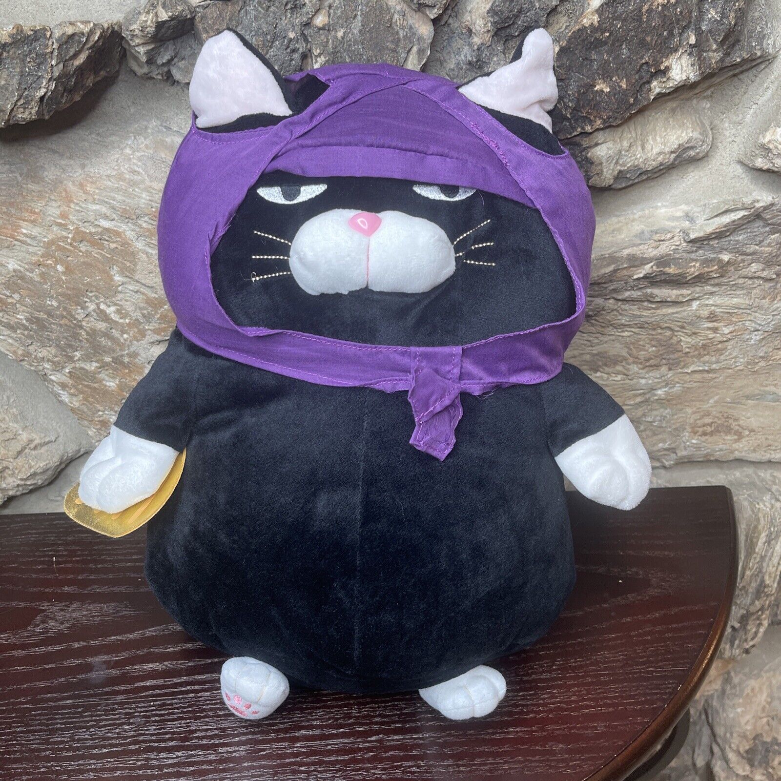 NWT 16” Nezumi Kozo Black Cat Plush Amuse Japan New