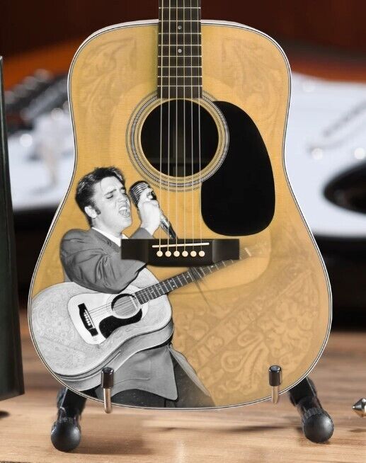 Replica Elvis Presley \'55 Tribute Acoustic Miniature Guitar Licensed Mini Guitar