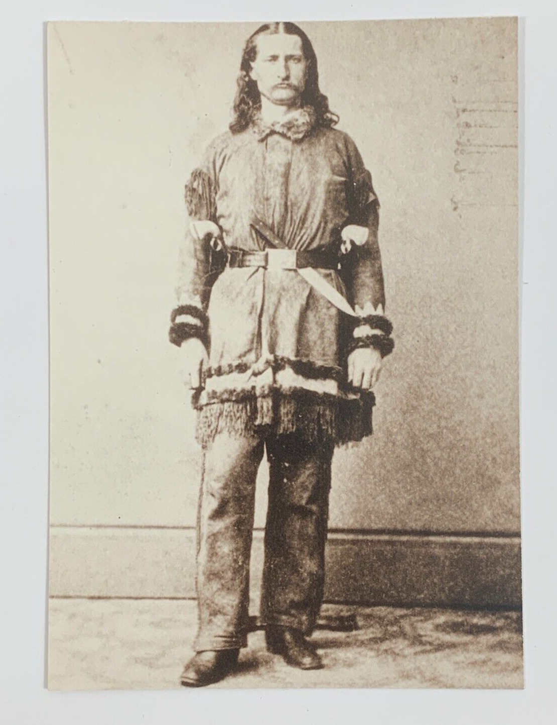 James Butler Wild Bill Hickok Portrait ca. 1873 Postcard Vintage 2005