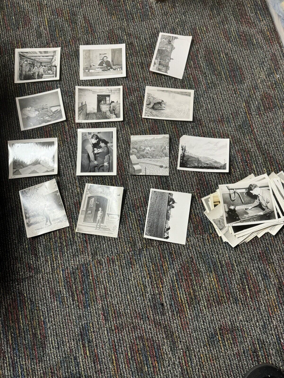 WWII Army Pictures In Europe , 40 Pictures Lot shipping Included