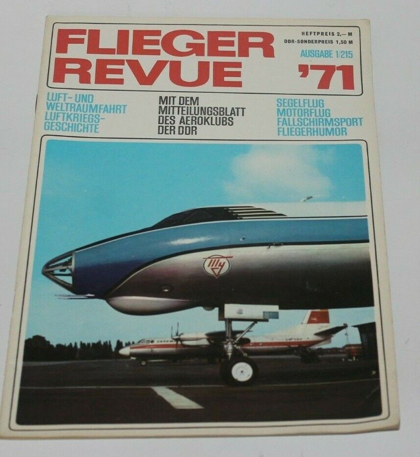 1971 flieger revue  magazine aviation astronautics military airship Zeppelin 