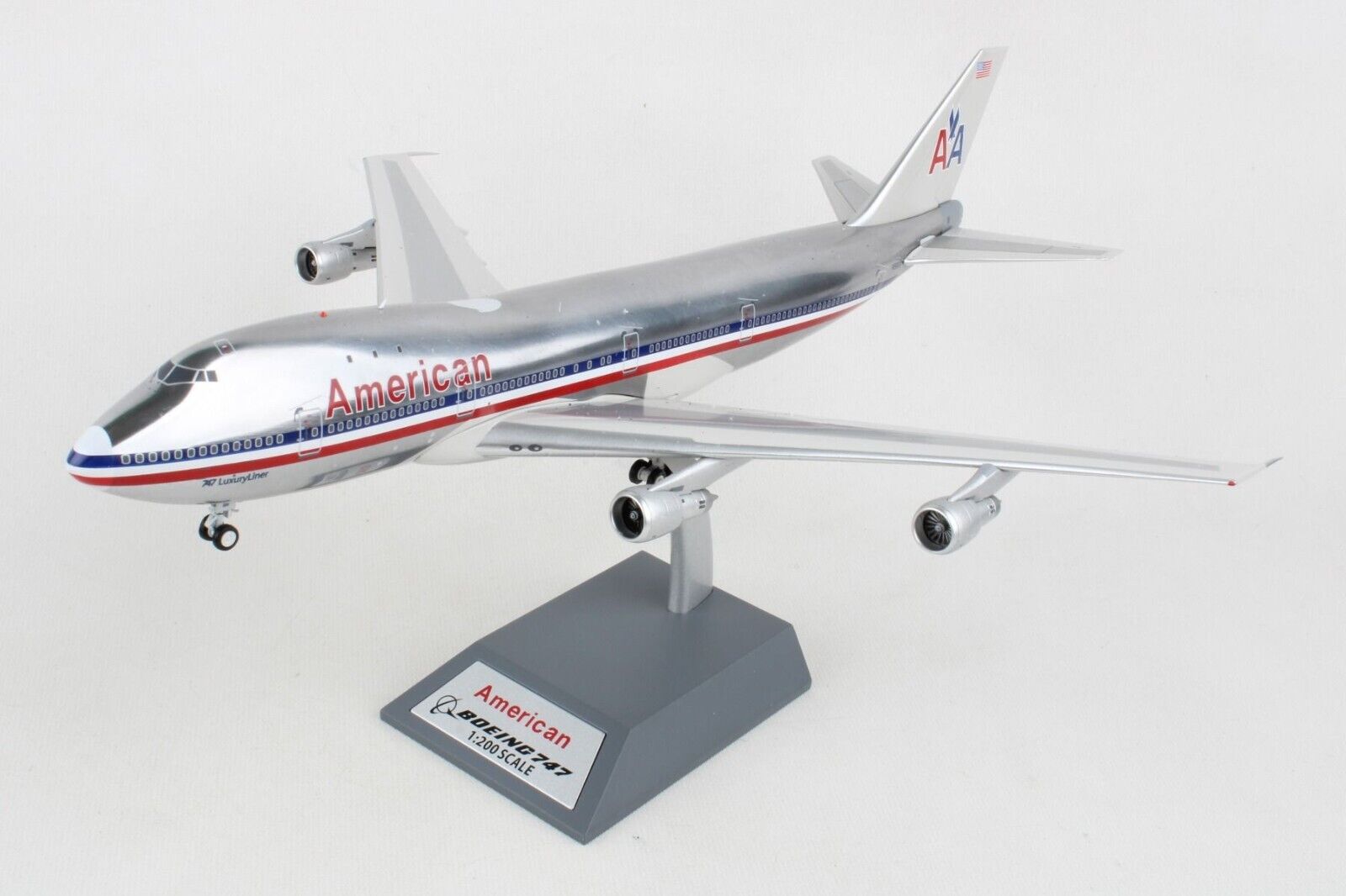 Inflight IF741AA1122P American Airlines B747-100 N9666 Diecast 1/200 Jet Model