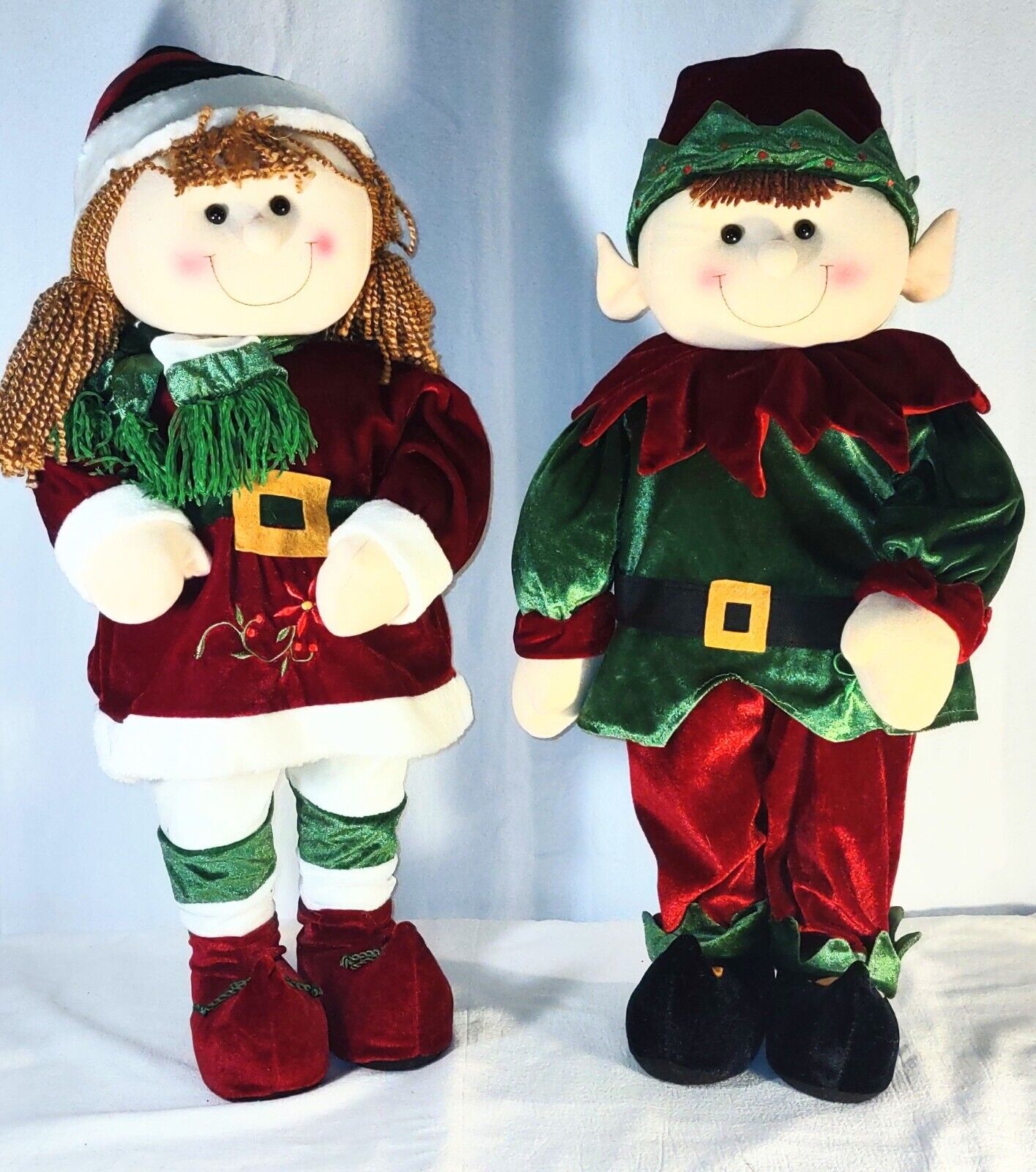 Vintage Prima Creations Self Standing Christmas Elves 24