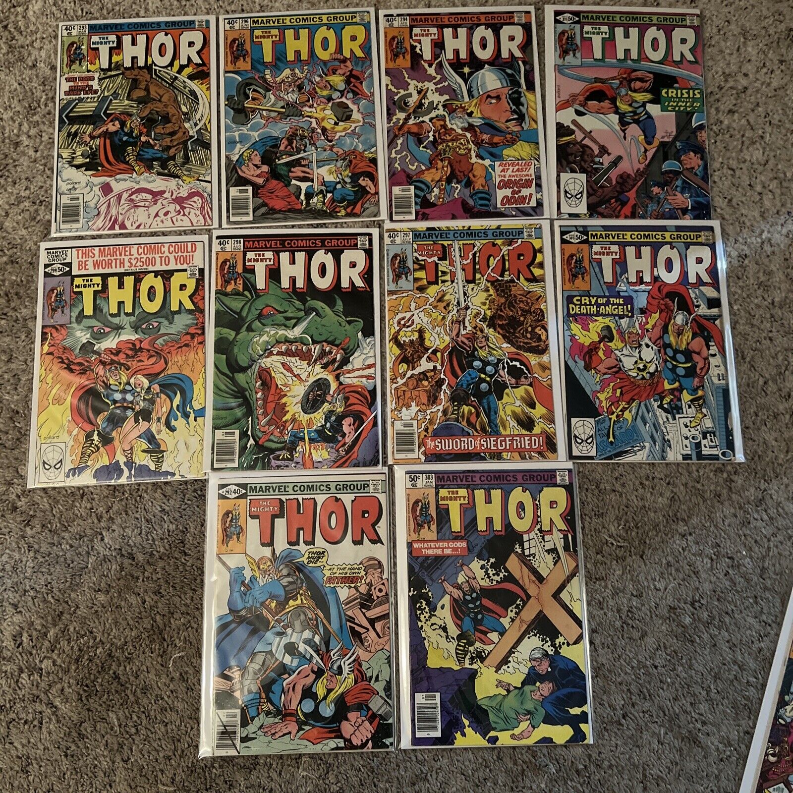 The Mighty Thor Comic Lot Of 83 Comics (Marvel) Vintage
