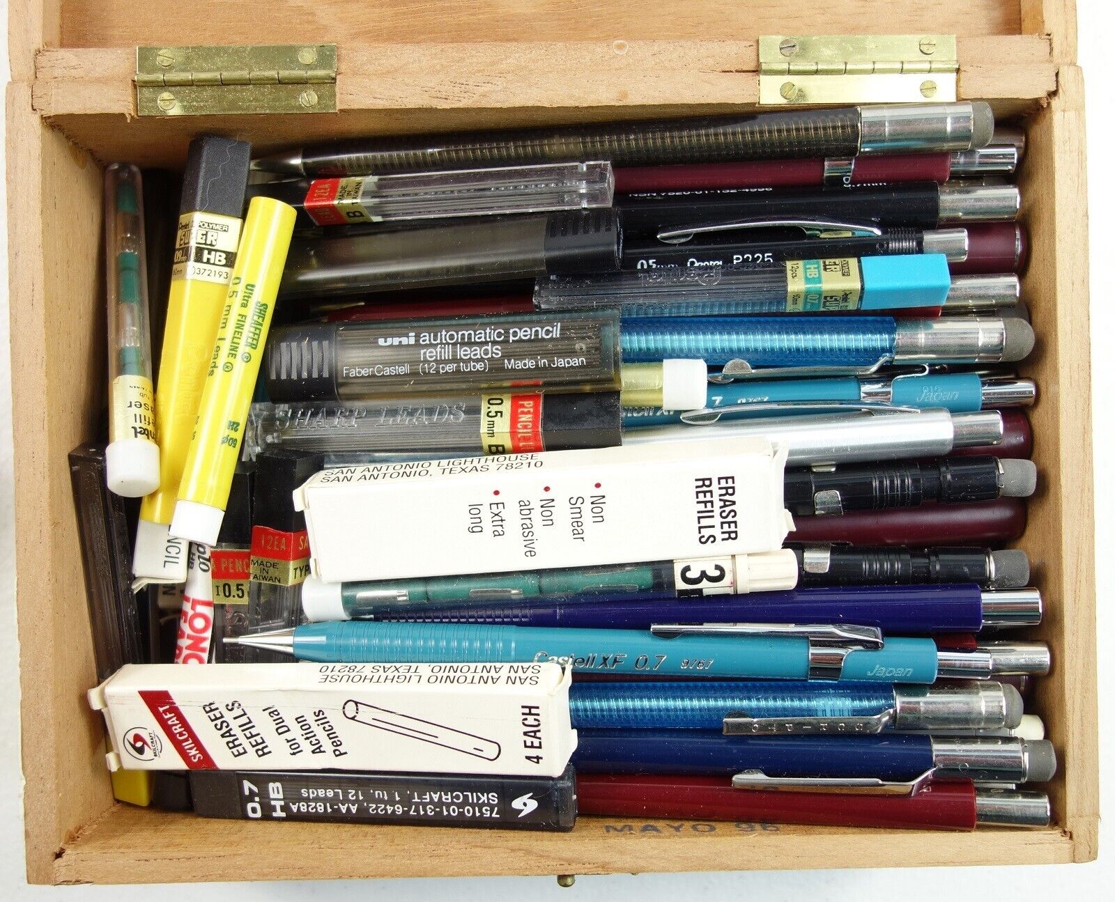 Vintage Bulk Lot of 75 Mechanical Pencils USA & Japan Skilcraft Pentel Scripto