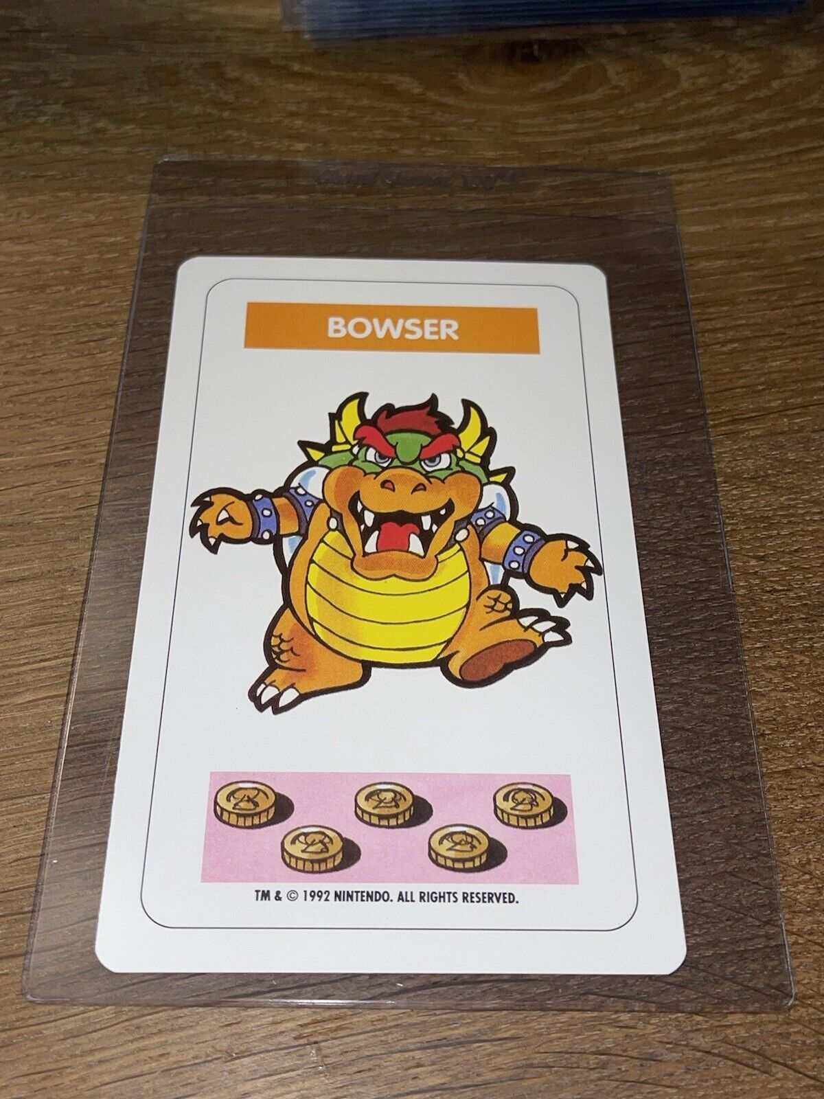 OFFICIAL LICENSED 🕹️VINTAGE 1992 NINTENDO CARD GAME BOWSER PLAYING CARD