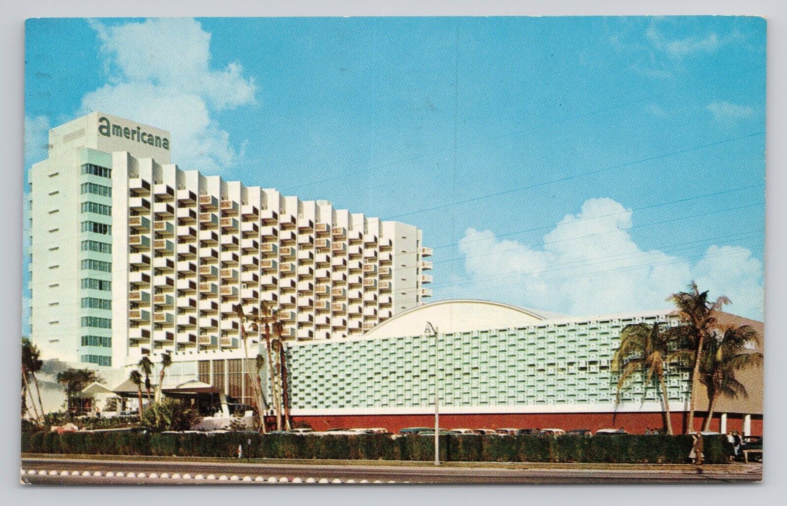 Postcard The Hotel Of The Americas Americana Florida 1959