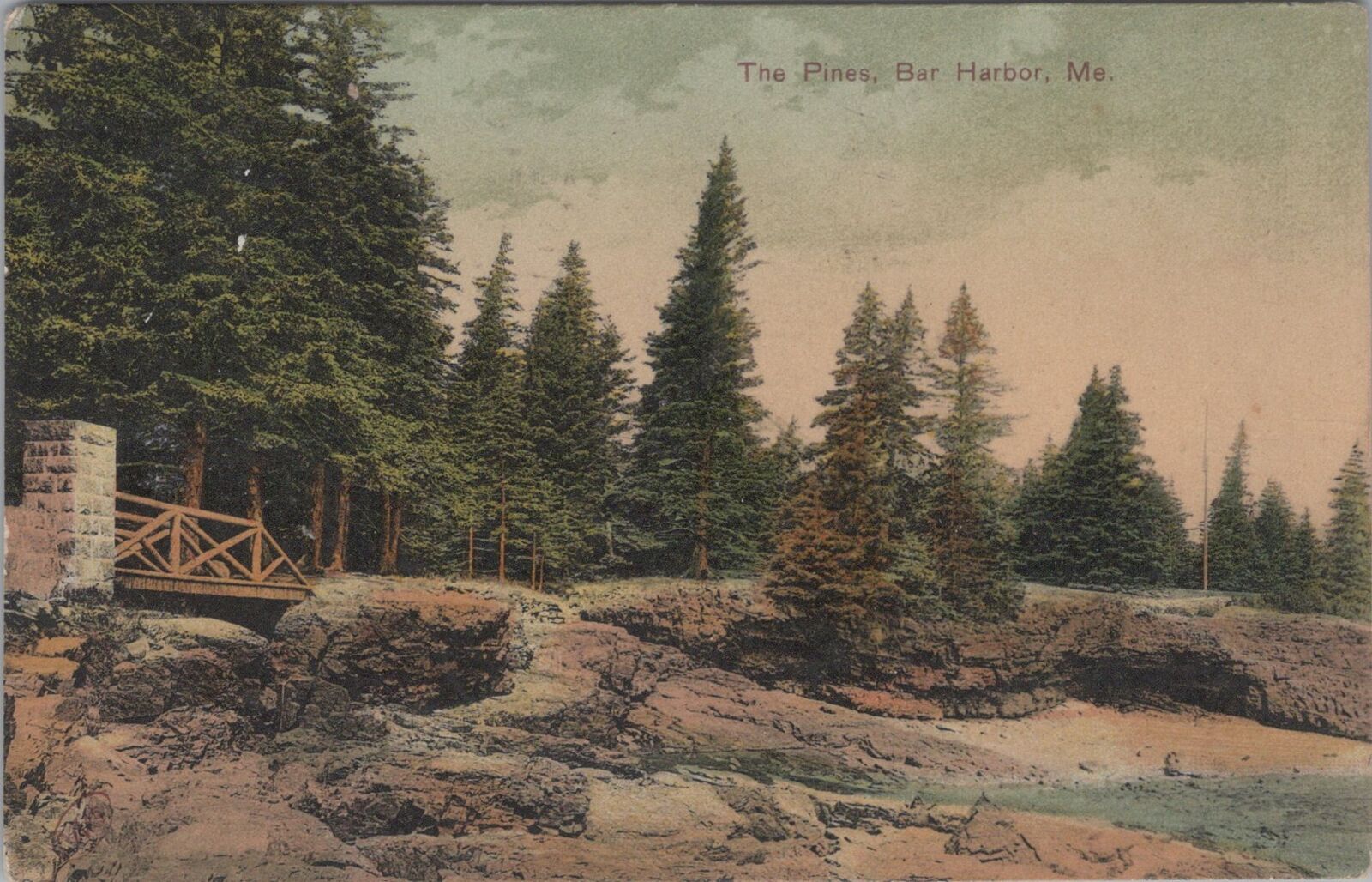 The Pines Bar Harbor Maine 1907 Postcard