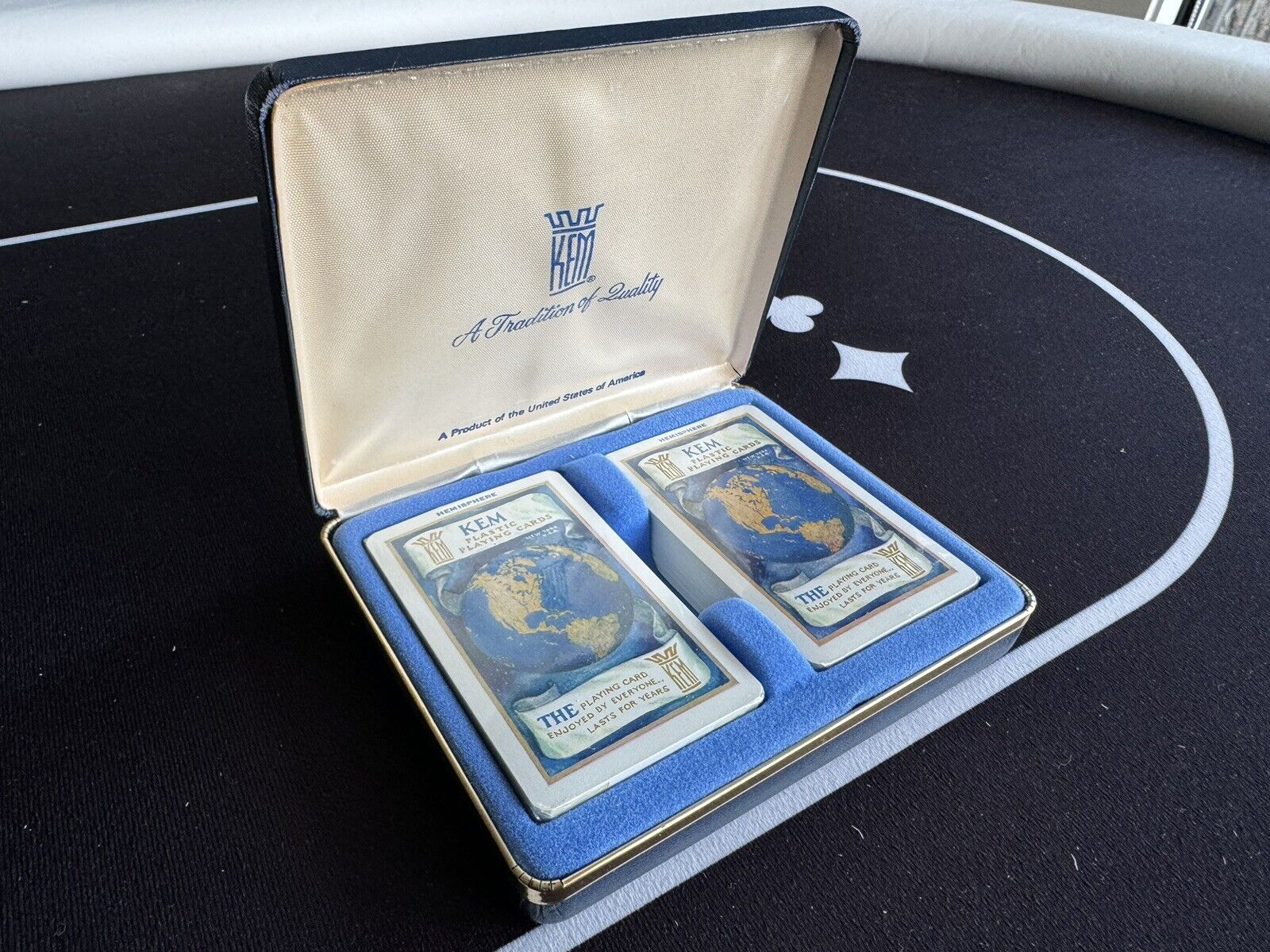 Sealed Vintage KEM Playing Cards “Hemisphere”
