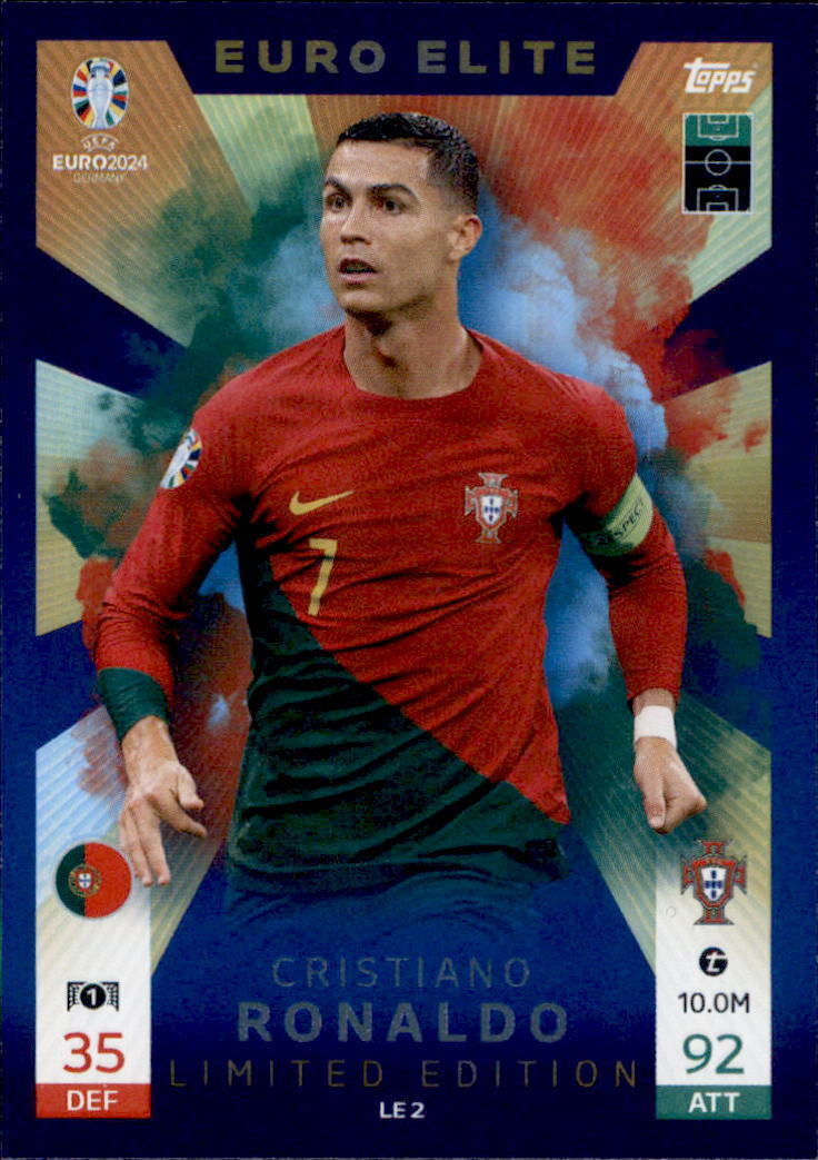 Topps EURO EM Germany 2024 Trading Card LE 2 Cristiano Ronaldo Limited Card