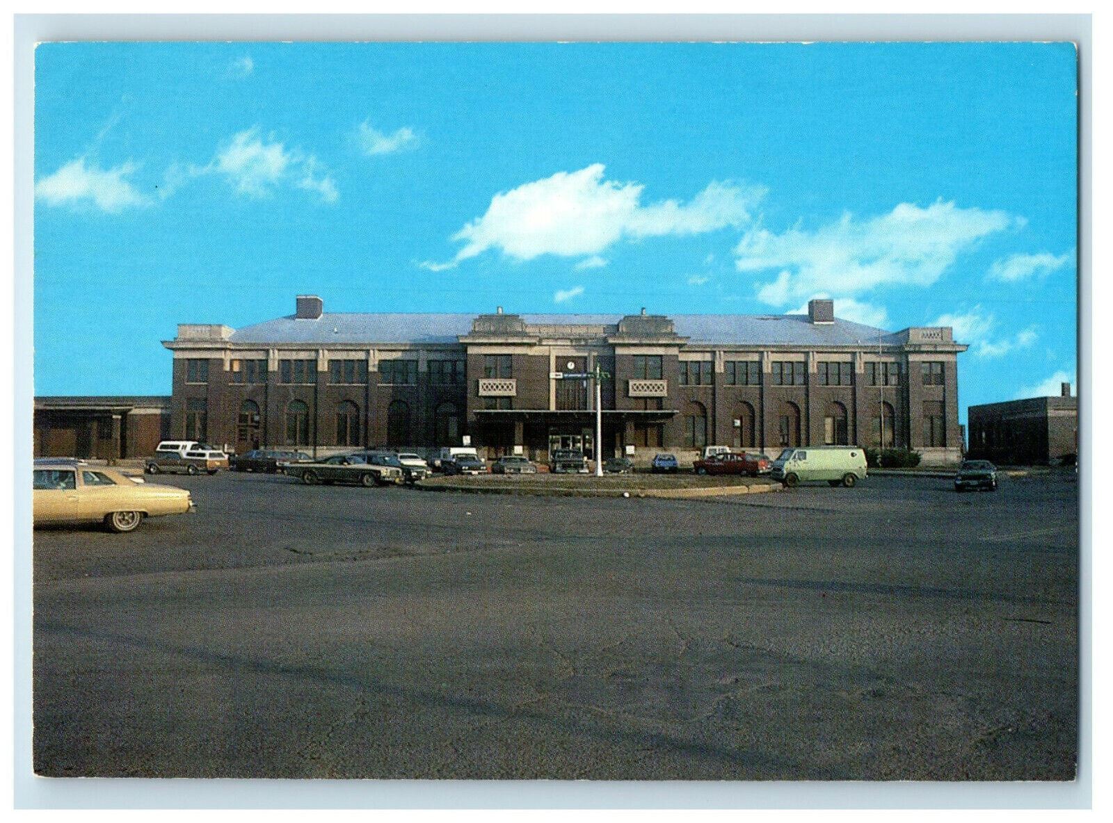 c1960s Burlington Northern Depot Destroyed By Fire Unposted Postcard