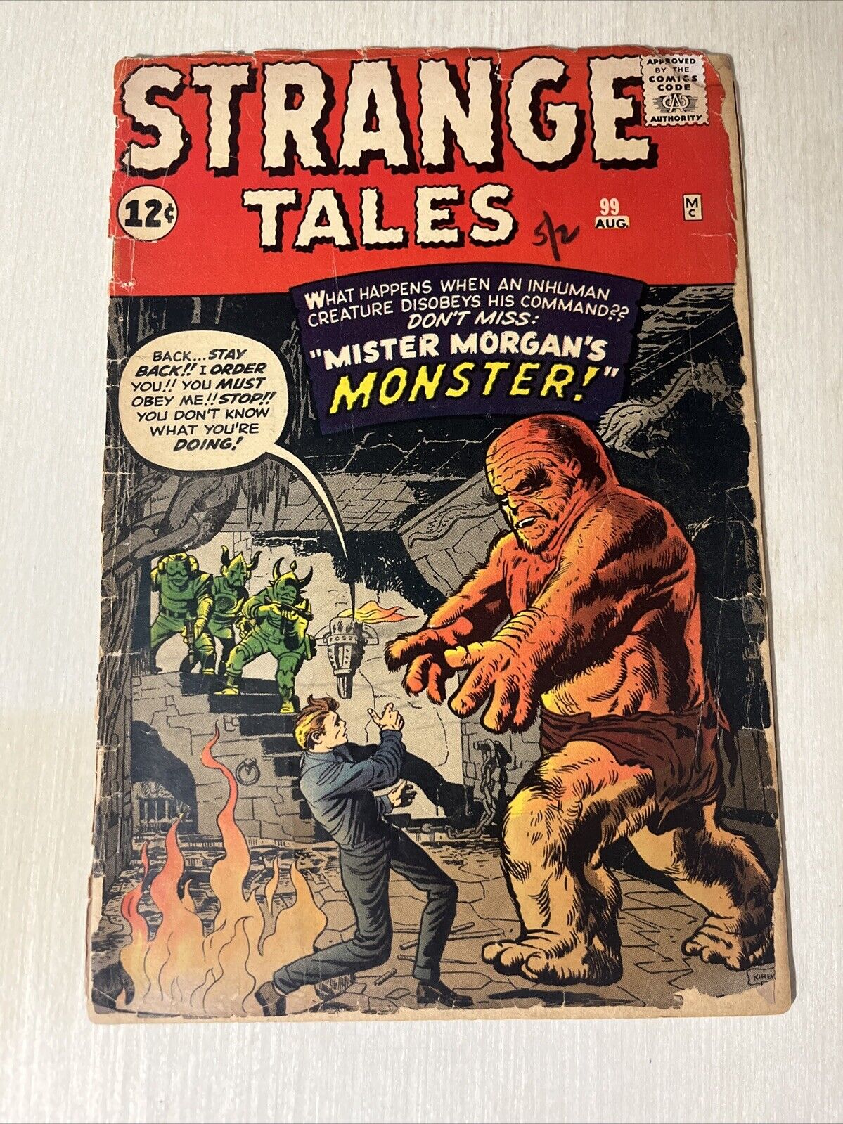 Strange Tales #99 (1962, Marvel) Jack Kirby Monster Book