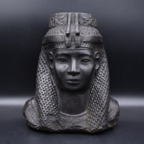 Rare Antique Pharaonic Bust Statue Meritamen One Of Queens Of Ramses Family Bc