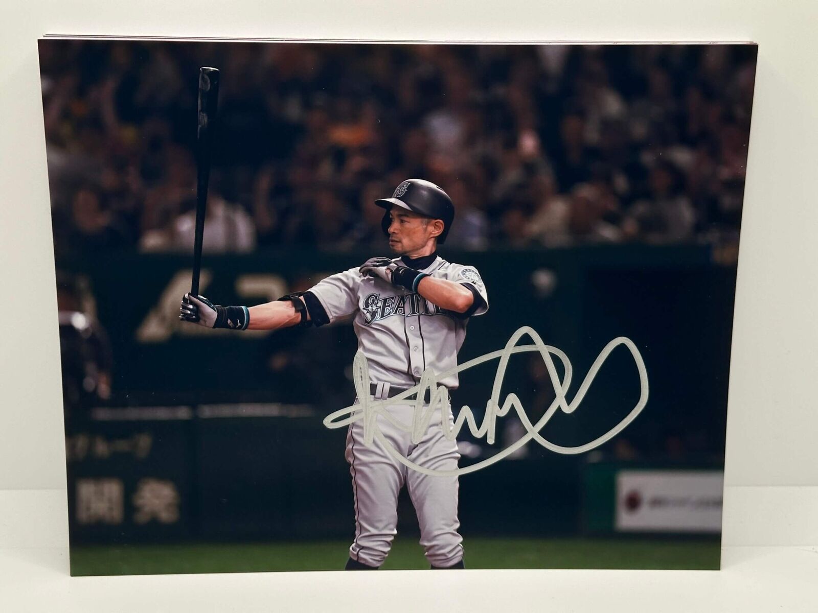 Ichiro Seattle Batting Signed Autographed Photo Authentic 8X10 COA