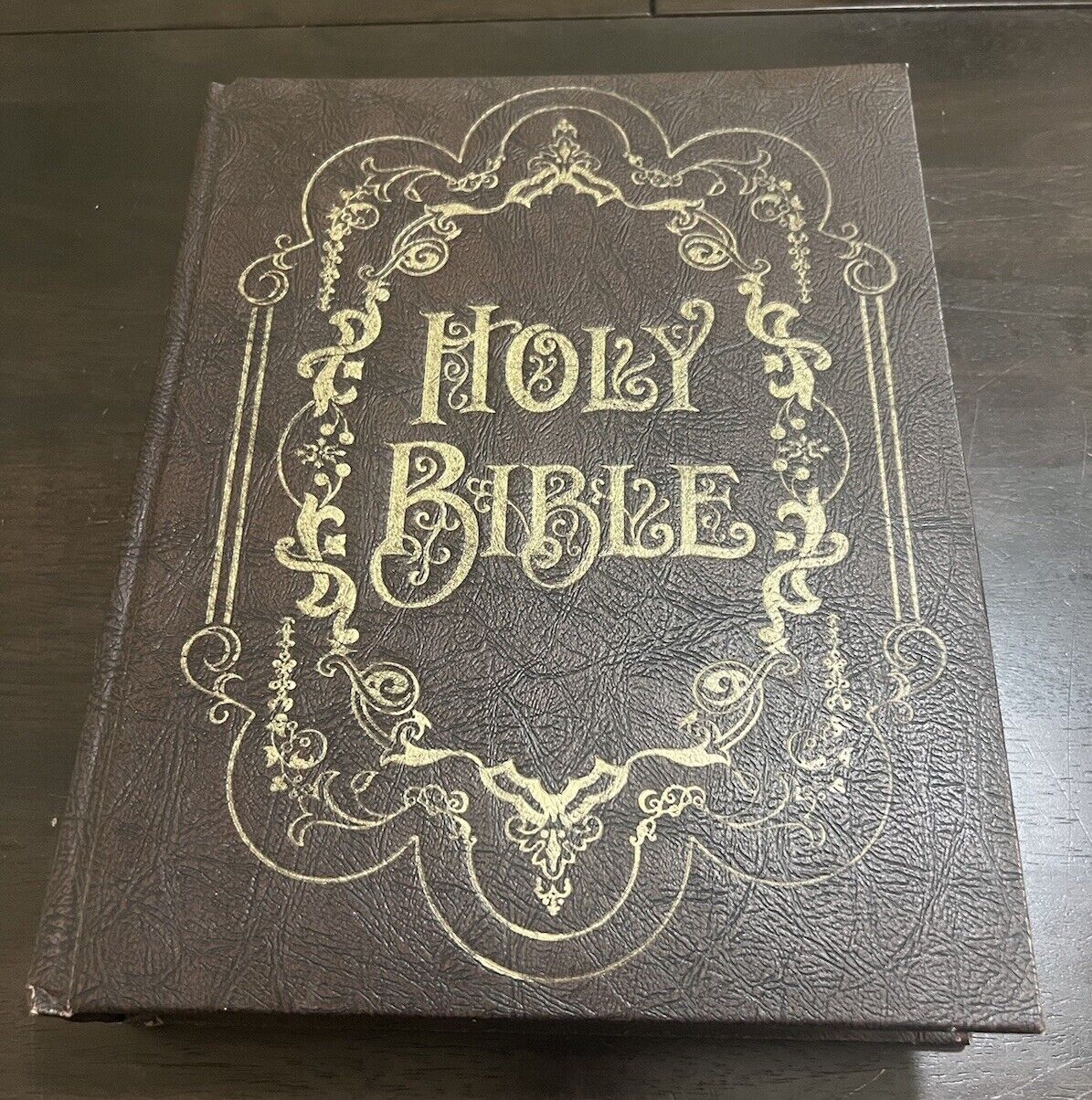 1970 Holy Bible King James Family Record Edition Red Letter Fireside Large CLEAN