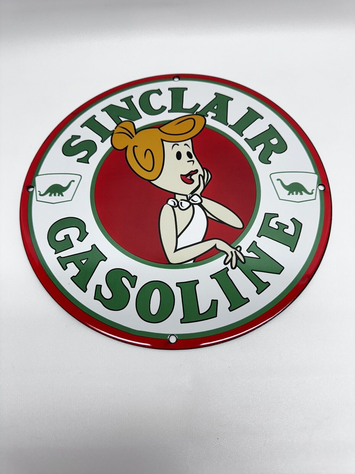 Sinclair Gasoline Vintage Style Porcelain Enamel Service Station Motor Oil Sign
