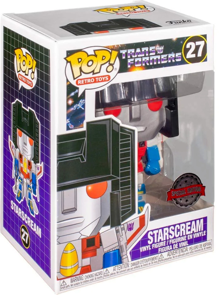Funko Pop Transformers Starscream Figure w/ Protector SPECIAL EDITION