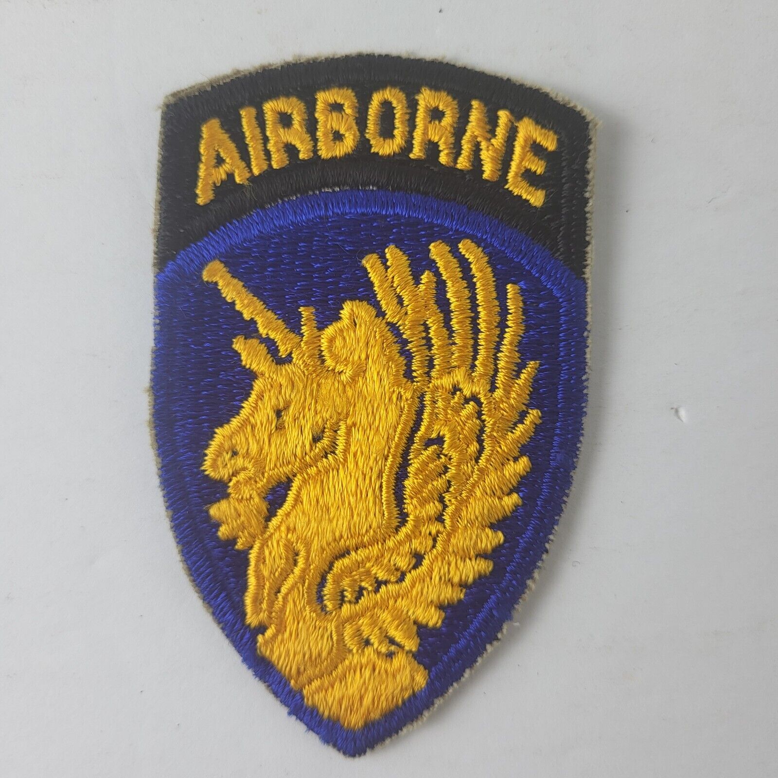 Army 13th Airborne Division Military World War II Tab Pegasus Winged Horse Patch
