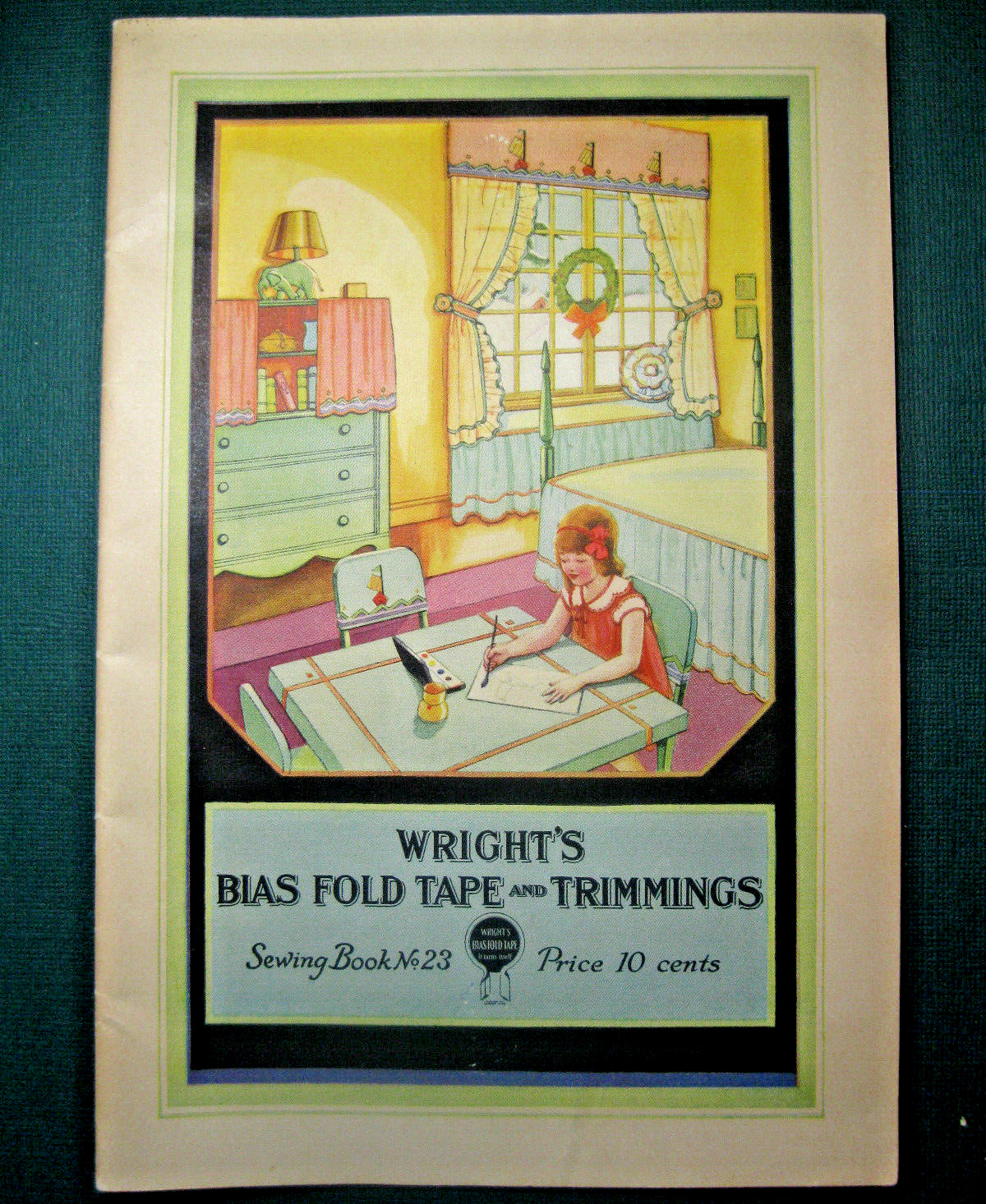 Vintage 1930 Wright\'s Bias Tape & Trimmings Sewing Book #23 (Excellent)