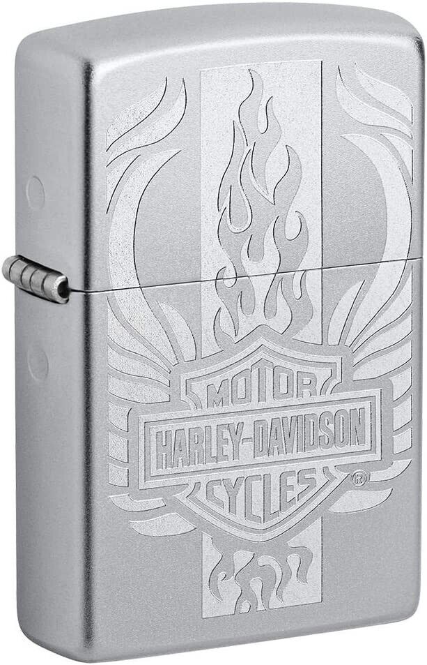Personalized Zippo Harley-Davidson Street Chrome Wind Proof Oil Lighter (49660)