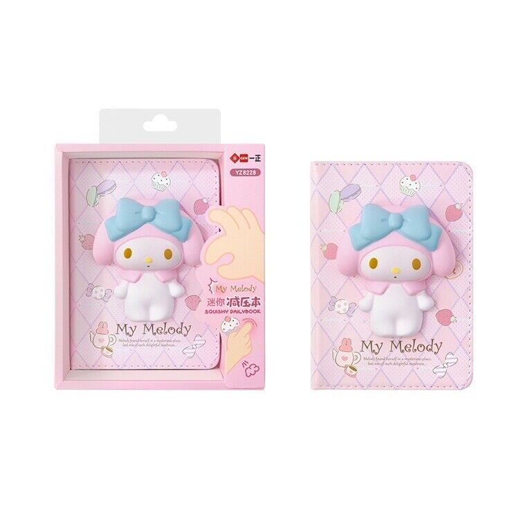 Sanrio Licensed My Melody 3D Squishy Stationary Notebook/Diary NEW
