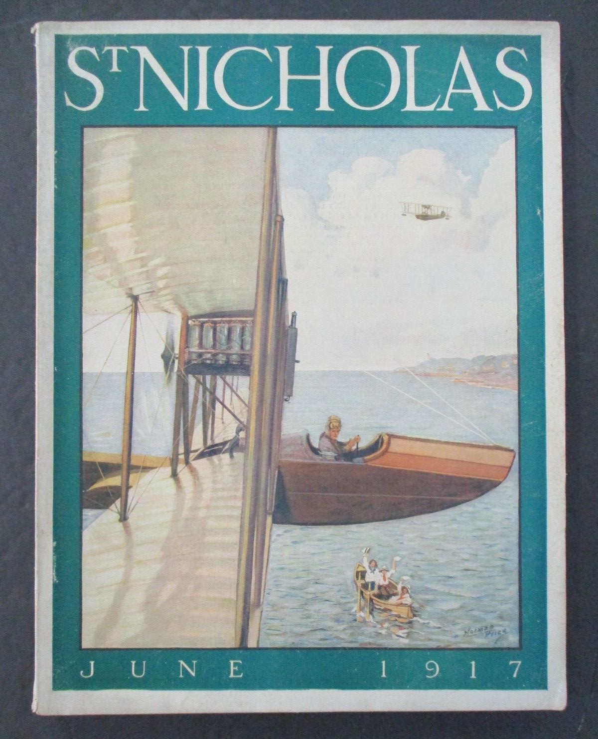 June 1917 ST. NICHOLAS w/ Norman Price Cover, Aviation, Sports in Girls\' Camps +