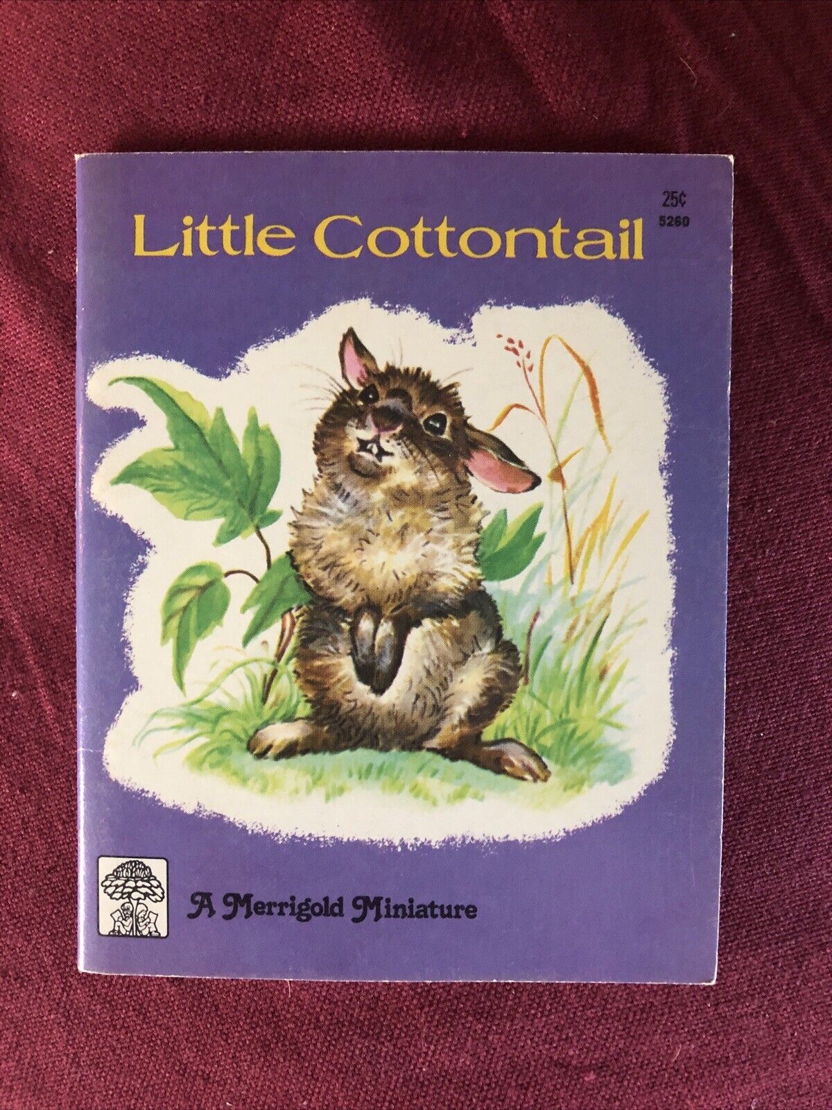 Vintage 1940 Easter Little Cottontail Bunny Merrigold Miniature Book