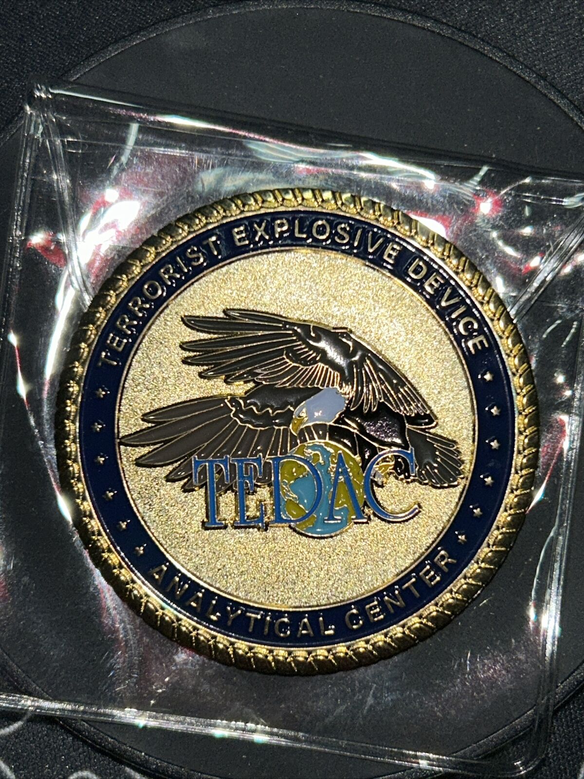 VERY RARE - FBI Terrorist Explosive Device Analytical Center TEDAC Coin