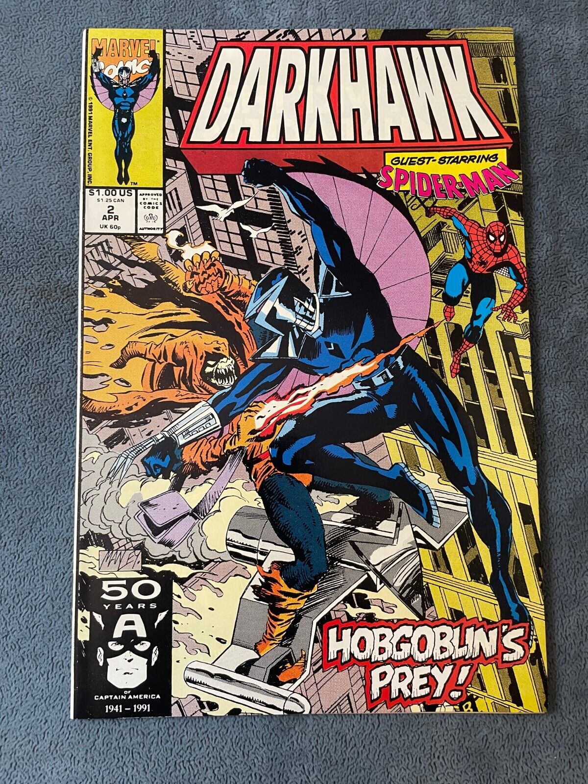 Darkhawk #2 1991 Marvel Comic Book Hobgoblin Spiderman Mike Manley NM