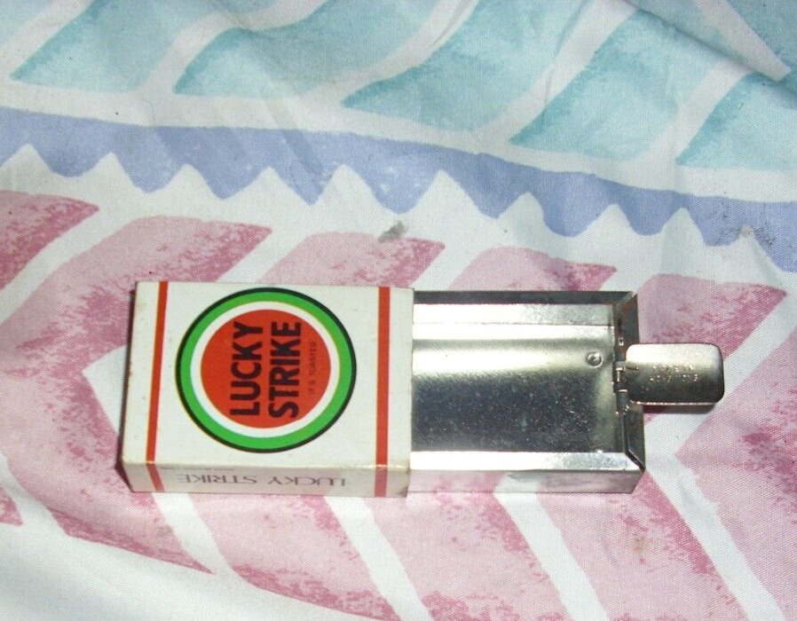 Vintage Lucky Strike Pocket Ashtray JSNY Made in Hong Kong tobacco collectible