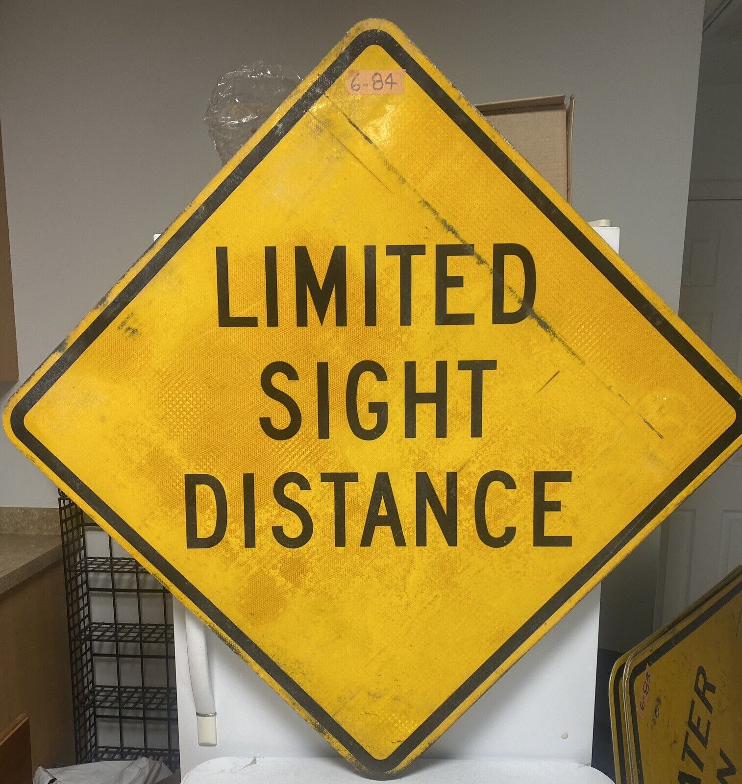 Limited Sight Distance Authentic Street Traffic Road Sign (36\