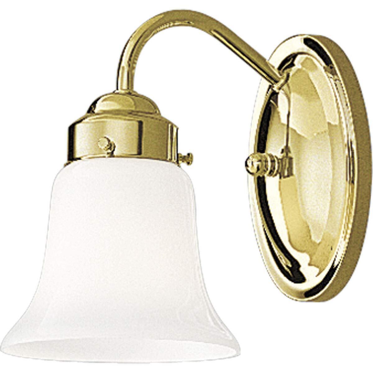 Progress Lighting P3373-10 Traditional One Light Bath from Opal Glass Collection