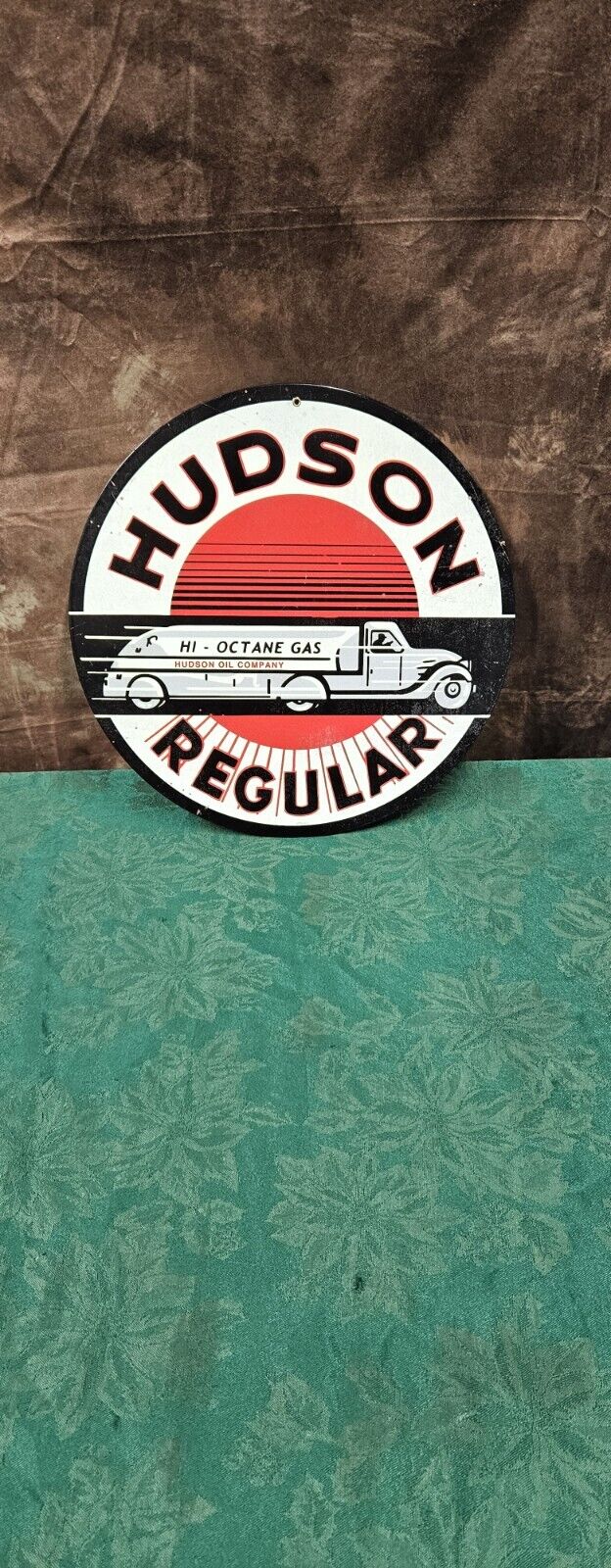 Vintage Hudson High Octane Gasoline Sign